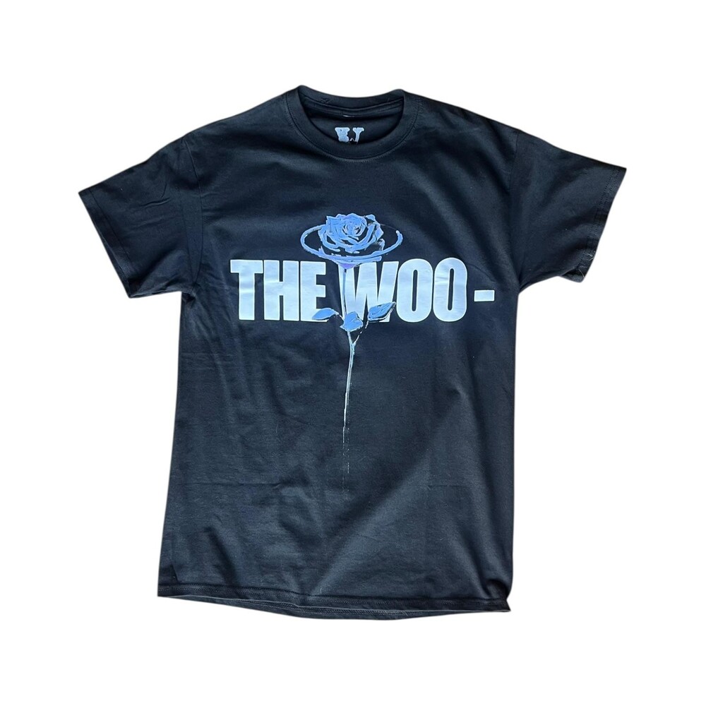 Vlone x Pop Smoke The Woo Tee Black Authentic New Size M